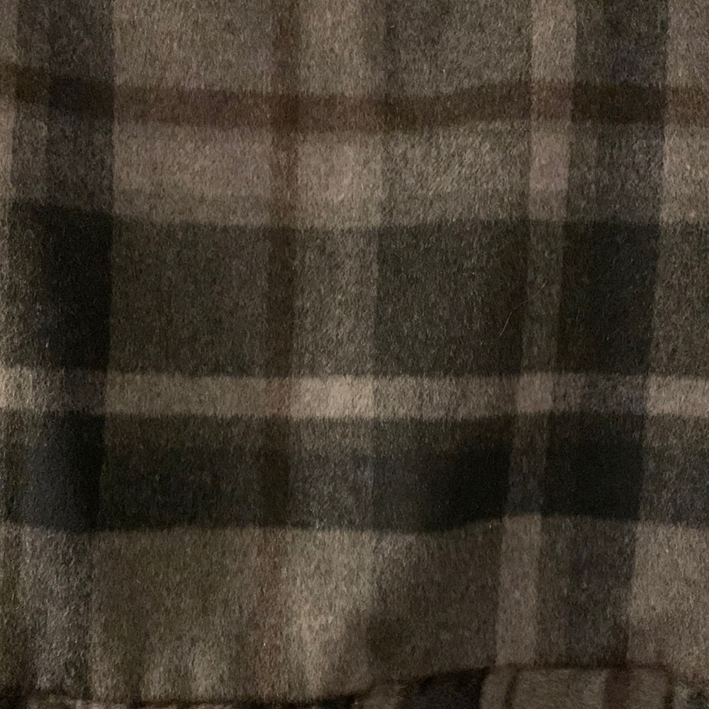 Anthropologie Fei Gray Tartan Plaid Top M - Picture 5 of 5